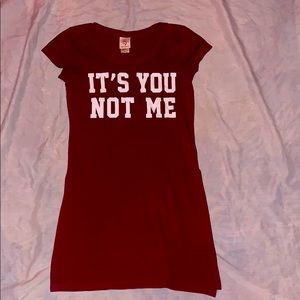 Baddie burgundy dress